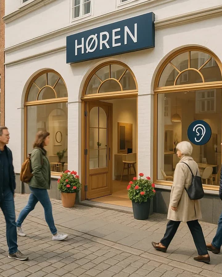 Das høren-Ladenlokal von außen